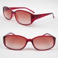thumbnail image 1 of Classic Sun Readers Full Lens Spring Hinges Oval Reading Sunglasses - Red (+2.75), 1 of 2