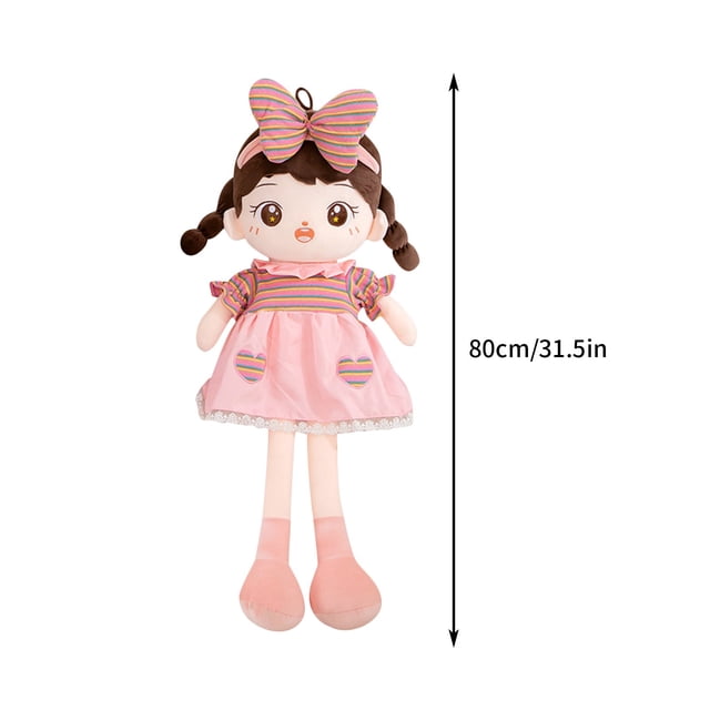 Xihbxyly Muñeco de Algodón de Peluche, Suave Cojín, Acogedor para Noches Frías, Artesanía Única Hecha a Mano, Regalo Perfecto para Mamás, Amigos, Halloween, Cumpleaños, Tamaño de 60 Cm, Decoración Có