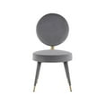 thumbnail image 5 of Meridian Furniture Brandy Grey Velvet Dining Chair, 5 of 6