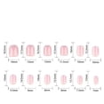 thumbnail image 4 of French Short Square Press On Nail ABS Fake Nail Easy Application Salon Quality, 4 of 7