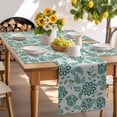 thumbnail image 6 of Placemats Set of 4, Teal Paisley Pattern Place Mats Boho Abstract Floral Tablemats Washable Placemat Table Decoration for Kitchen Table Dinner Party Home Decor Indoor Outdoor 13x19 Inch, 6 of 9