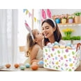 thumbnail image 2 of MYFLOCY Rectangle Empty Easter Baskets Boy Large Toy Storage Bin Girls collapsible Hamper Waterproof Canvas Box Kid Gifts Spring Decor, 2 of 7