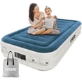 thumbnail image 1 of Matelas Gonflable Simple avec Pompe Intégrée, Gonflage/dégonflage Rapide et Facile, Matelas Pliable avec Sac de Rangement, Lit Gonflable pour Maison, Camping et Invités, 1 of 8