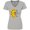 AC-Heather Grey, variant on In a World of Grandmas, Be a Mimi Leopard Print Sunflower Women's V-Neck T-Shirt