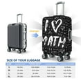 thumbnail image 6 of Gaeub I love Math Elastic Luggage Cover with Concealed Zipper Dust-Proof Luggage Cover Protector - 18-32 inch - Large, 6 of 9