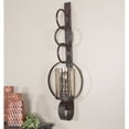 thumbnail image 2 of Uttermost Falconara Contemporary Iron and Metal Wall Sconce in Brown, 2 of 2