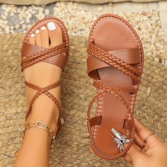 Xdegoge Flat Sandals for Women Summer Slides Square Toe Large Fabric Bow Decor Slip On Casual Beach Vacation Shoes Lightweight Elegant Trendy Indoor Outdoor Ladies Footwear