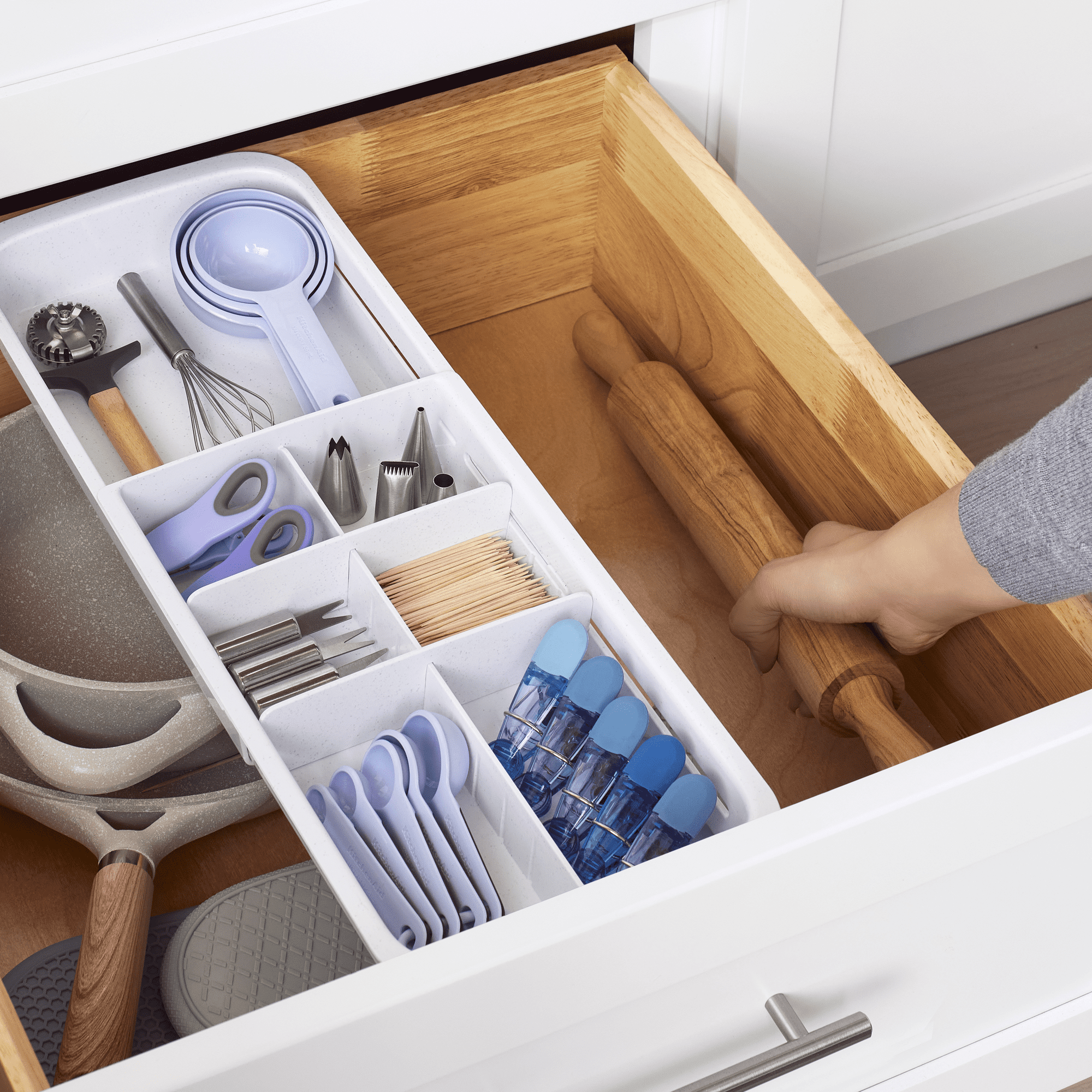 YouCopia DrawerFit Sliding Drawer Tray with Adjustable Dividers, Expandable Organizer