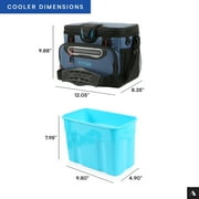Titan by Arctic Zone 12 Can Zipperless Soft Cooler, 8 Quart, Ocean Blue