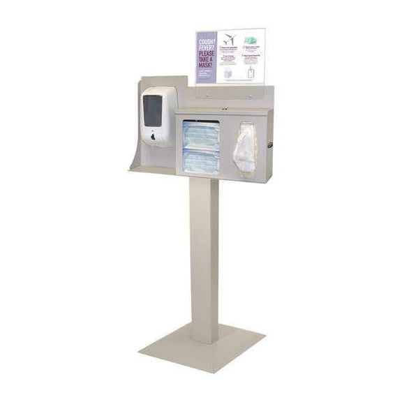 Bowman Dispensers Respiratory Hygiene Station,57-63/64in.H BD106-0012
