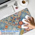 thumbnail image 4 of Delightfully Designed: Small Sized Mandala Mouse Mat - Non-Slip, Stitched Edge, Waterproof - Women's Office Favorite (31.5x11.8 Inch), 4 of 7