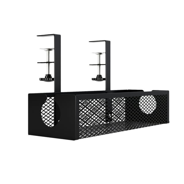 Home Office Desks Non Porous Office Iron Desk, Carbon Steel Storage Basket, Cable Manager, Classroom Adjustable Desk Side Frame Shelves for Storage