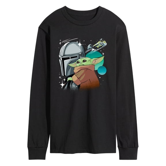 The Mandalorian And Grogu - Pose - Men's Long Sleeve Graphic T-Shirt