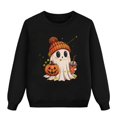 thumbnail image 4 of YunPes Halloween Cute Sweatshirt Boys Girls Casual Crewneck Pullover Fall Winter Kids Long Sleeve Graphic Tops 2-14 Years, 4 of 4