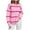Pink, variant on WRKEKC Women's Heart Print Knit Pullover Sweater Casual Crew Neck Long Sleeve Valentine Fall Tops Cozy Womens Sweater Romantic