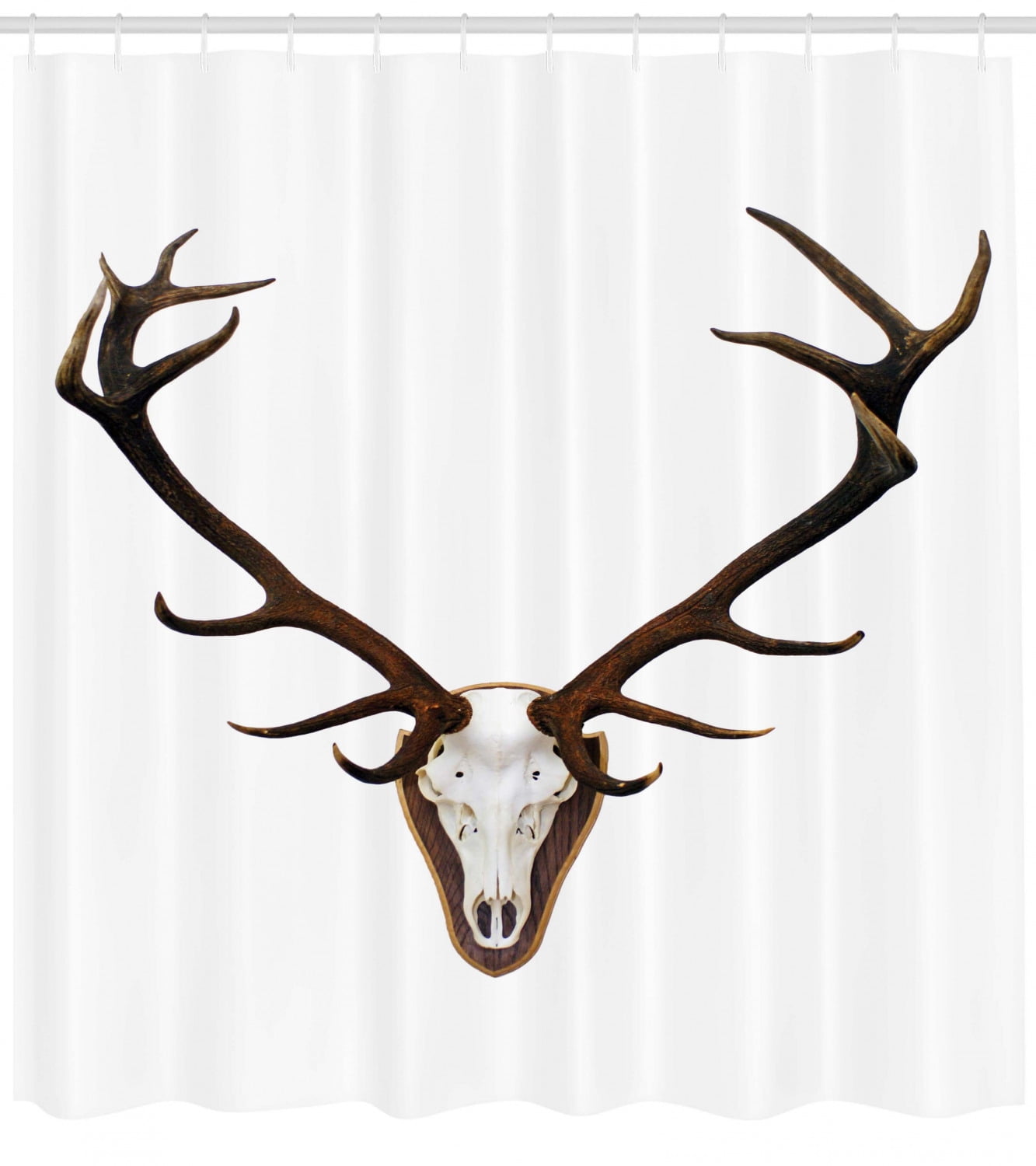 Antlers Shower Curtain Antlers Of A Huge Stag Bones Mounted On A