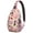 Cute Pig Sling, variant on Seaside Nautical Summer Inspired Crossbody Sling Bag with Lightweight Durable Design Multi-Functional Storage Ideal for Hiking Travel and Daily Use