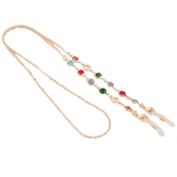 Sonducket Correa para gafas, suministros decorativos, duradera, ligera, varios estilos, accesorios para gafas, gafas de sol doradas Cadenas y cordones para anteojos Oro rosa