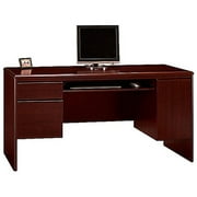 Angle View: Bush Furniture Northfield Computer Desk with Keyboard Tray in Harvest Cherry