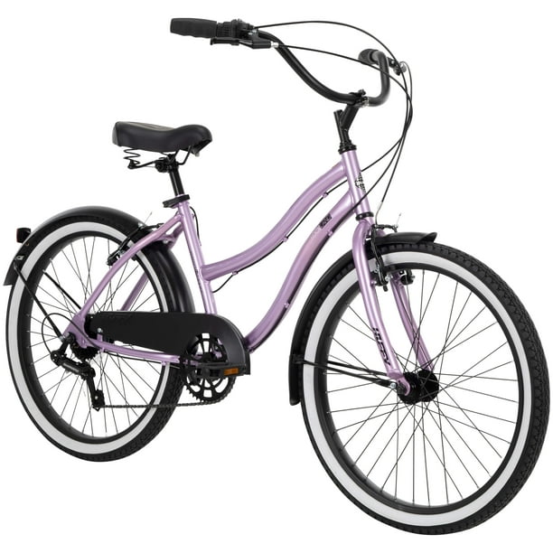 Huffy 24 Inch Girls Lockland 7-Speed Cruiser Bike, Purple Walmart.com