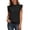 a-426Black97, variant on Womens Solid Color Half High Neck Sleeveless Knit Top Fringe Trim Casual Vest For Daily Wear Everyday Layered Outfits Coffee S