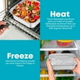 8x8 Disposable Aluminum Pans With Lids - 100 Pack Pans For Cooking