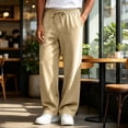 thumbnail image 4 of Baggy Sweatpants for Men Casual Jogging Pants Elastic Waist Drawstring Open Bottom Workout Fall Outfits,loose Joggers Pants,fashion Streetwear Outdoor Travel, 4 of 6