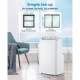 thumbnail image 3 of 12,000 BTU Portable Air Conditioner, 3-In-1 Cooling, Dehumidifier & Fan for Rooms Up to 550 Sq.Ft, Remote Control, Sleep Mode, 24-Hour Timer, Installation Kit Included, 3 of 8