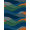 Navy Blue Green Orange, Pattern 13, variant on ODIKA 8'x10' Washable Area Rug Durable, Non-Slip Abstract Boho Distressed Layered Motif Round Tone Wave Landscape Refined for Living Room, Under Sectional, Family