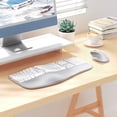 thumbnail image 6 of Meetion Director-C Ergonomic Split Keyboard & Vertical Mouse, White Gray, Rechargeable Wireless for PC/Mac, 6 of 9
