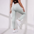 thumbnail image 5 of Celsior Cellulite Leggings No Front Seam Leggings Workout Yoga Pants Fitness Sport Pants High Waisted Leggings Tummy Control Compression Pants No Curling Lift Pants Tummy Shaping Pants Grey M, 5 of 9