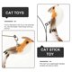 thumbnail image 3 of 1 Set of Cat Wand Toys Long Pole Steel Wire Cat Toy Wand with Refills Kitten Toys for Indoor Cats, 3 of 3