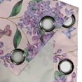 thumbnail image 4 of Ambesonne Floral Grommet Curtain, Spring Atmosphere Bees Print, 50"x96", Pale Peach Lilac Green, 4 of 5