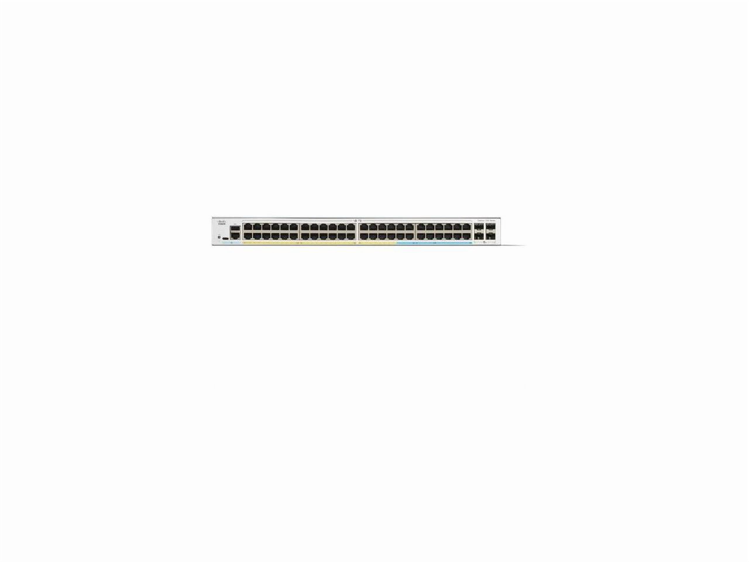 Cisco Catalyst C1300-48T-4X Ethernet Switch, 48 Ports - Manageable - 10 Gigabit Ethernet - 10/100/1000Base-T, 10GBase-X - 3 Layer Supported