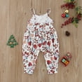 thumbnail image 6 of RIJOPUTY Christmas Toddler Outfit Girl Baby Girl Clothes Christmas Outfit Baby Boy 6 to 9 Months Baby Clothes Baby Photoshoot Outfits Girls' Athletic, White 4-5 Years, 6 of 6