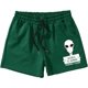 thumbnail image 1 of Pantalones cortos con estampado de letras para hombre, cintura con cordón, pantalones cortos de entrenamiento de verano con bolsillos Verde gráfico. XL Verde gráfico. XL Xishao ropa, 1 of 2