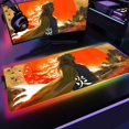 thumbnail image 1 of Demon Slayer-alfombrilla de ratón RGB para juegos, alfombrilla LED retroiluminada para teclado de escritorio, No Yaiba Kimetsu, 100x50cm LIUWENJING unisex, 1 of 2