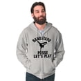 thumbnail image 3 of Handstand Posse Lets Play Gymnastics Zip Hoodie Sweatshirt Men Brisco Brands L, 3 of 6
