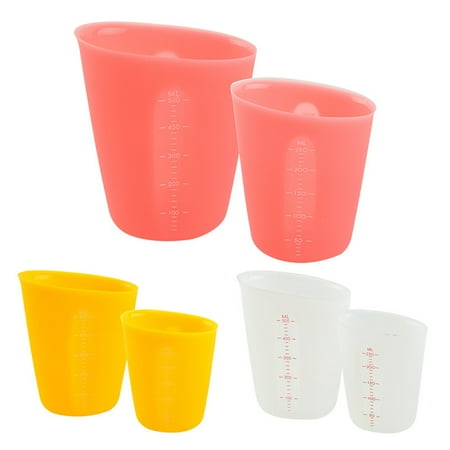 

SPRING PARK Non-stick Silicone Measuring Cup with Scale for Cooking Baking