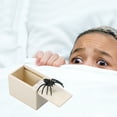thumbnail image 2 of CIMAXIC prank toys Give You A Surprise Prank Scared Wooden Box Tricky Toy Funny Novelty Joke Spider Toys for Adult Children Kids (White Board, Spider),3.58"X2.4"X2.56", 2 of 5