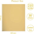thumbnail image 2 of WWS-Gold Foil Mirror Cardstock Thick Paper, 235GSM Shimmering Paper 30 Pack Metallic Reflective Sheet for Cardmaking Scrapbook Poster Cardboard Party Decor DIY Craft, 2 of 4
