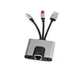 thumbnail image 2 of Type-C to 3.5mm Audio RJ45 Ethernet Hub, USB-C to LAN Network Adapter with PD Fast Charging Docking, 2 of 3