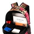 thumbnail image 4 of Lightweight Backpack Rose and Leopard School Bag Travel Laptop Daypack for Men Women Casual Rucksack, 4 of 6