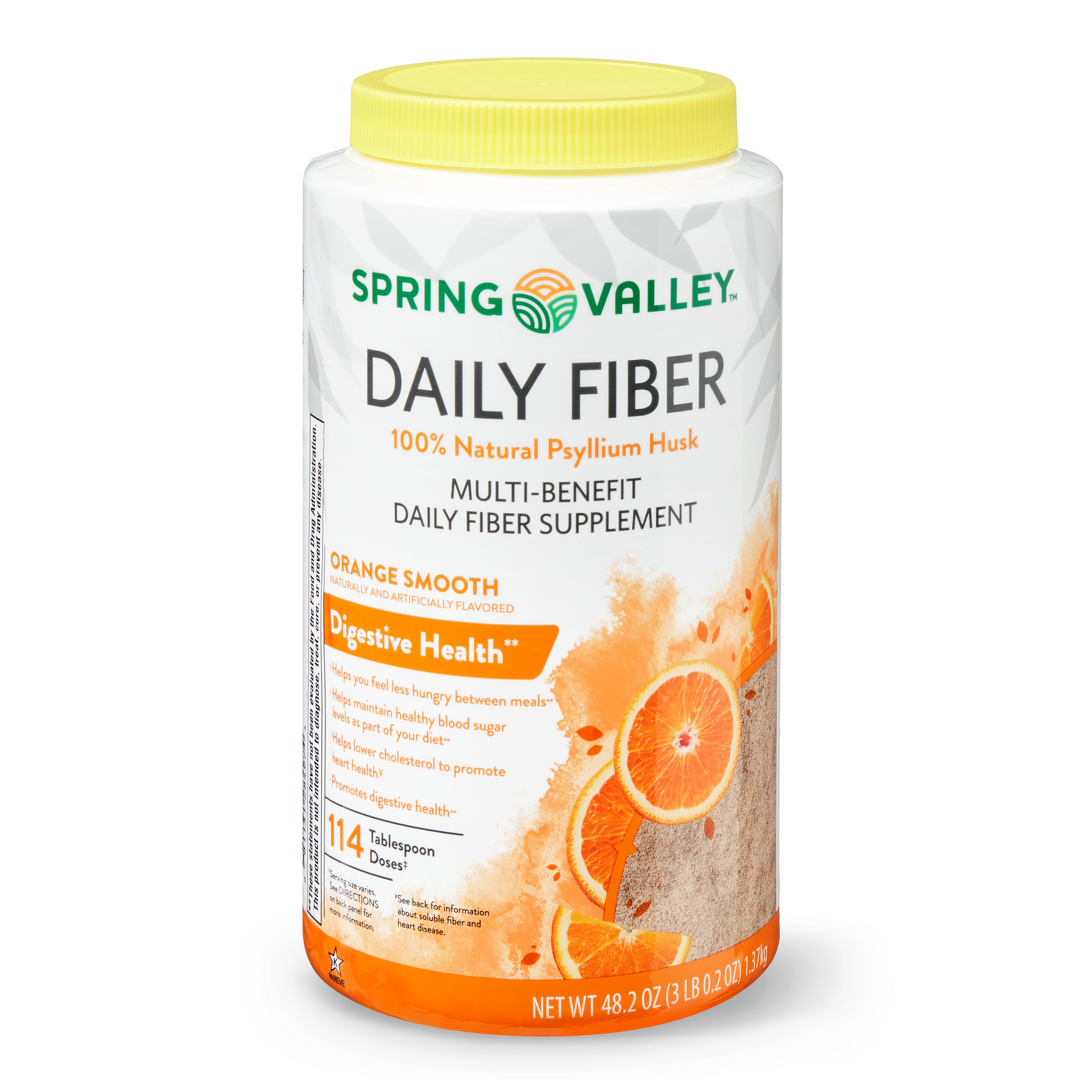 Spring Valley Daily Fiber Orange Smooth Flavor 48 2 Oz Walmart 