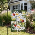 thumbnail image 3 of Welcome Ladybug and Daisey Outdoor Garden Flag 12.5" x 18", 3 of 3