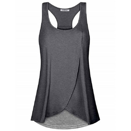 

asdoklhq Pregnant Clothes Clearances Pregnant Women Clothes Round Neck Sleeveless Stitching Maternity Nursing Top