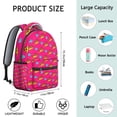 thumbnail image 6 of Pizza Inspired Laptop Backpack - Stylish & Practical for School & Office, Big Compartment, Trendy Pizza Design, Soft Straps, Great for Pizza Lovers, 6 of 6
