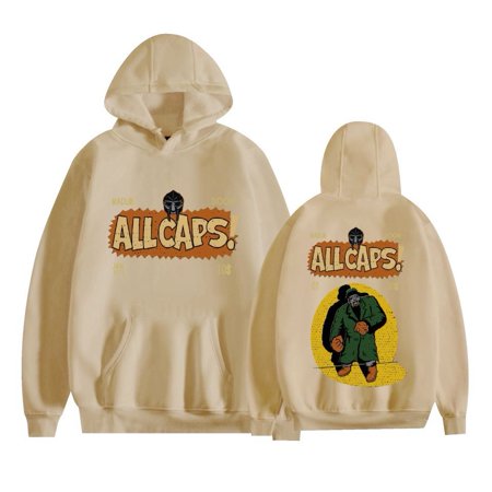 Azikbd MF Doom Diner Hoodie Mm Food Album Logo Merchandise Hooded Cosplay Women's Men's Fashion Hip Hop Sweatshirt