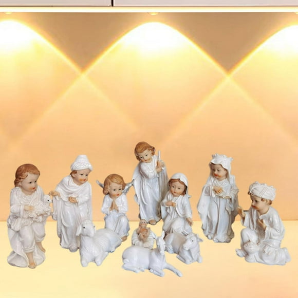 Juego de figuras de belén navideño Perfecl 11 piezas