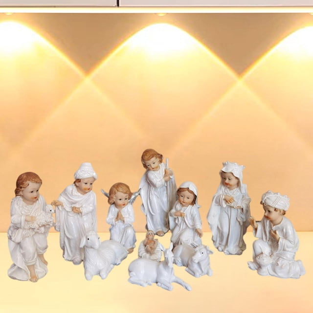 Juego de figuras de belén navideño Perfecl 11 piezas
